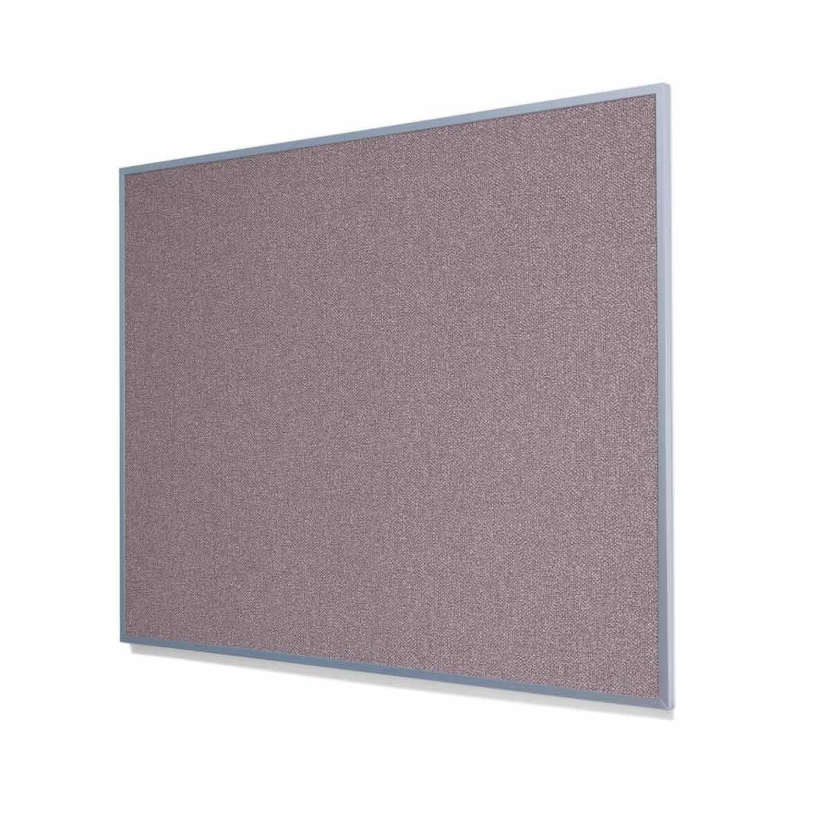 Type II Woven Vinyl Koroseal Linden Tividale Cork Board with Narrow Light Aluminum Frame